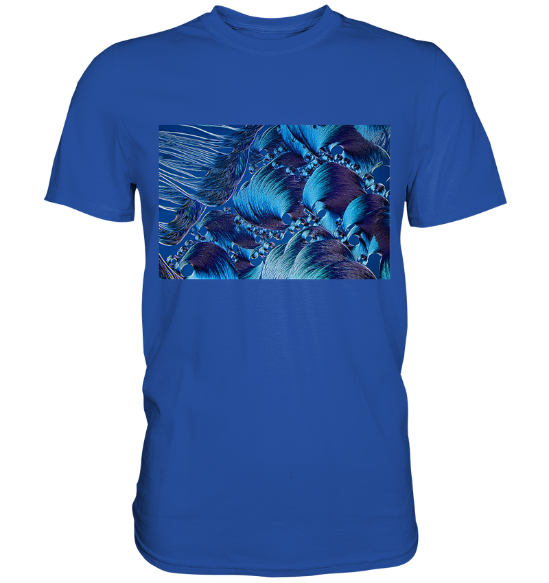 Mikrokristall Design Shirt mit Optical Brightener Design – echte Mikrofotografie