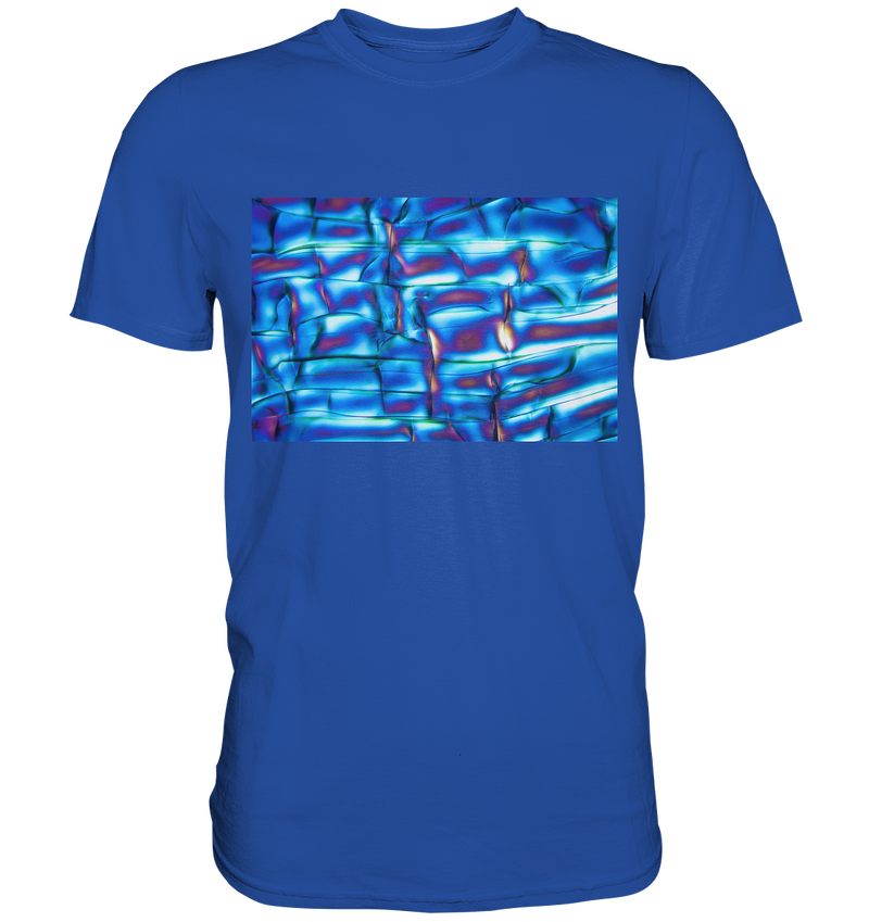 Mikrokristall Design Shirt mit Optical Brightener Design – echte Mikrofotografie