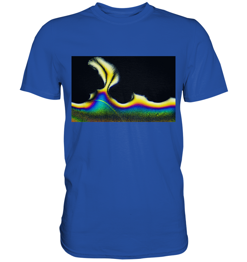 Mikrokristall Design Shirt mit Vitamin C Design – echte Mikrofotografie