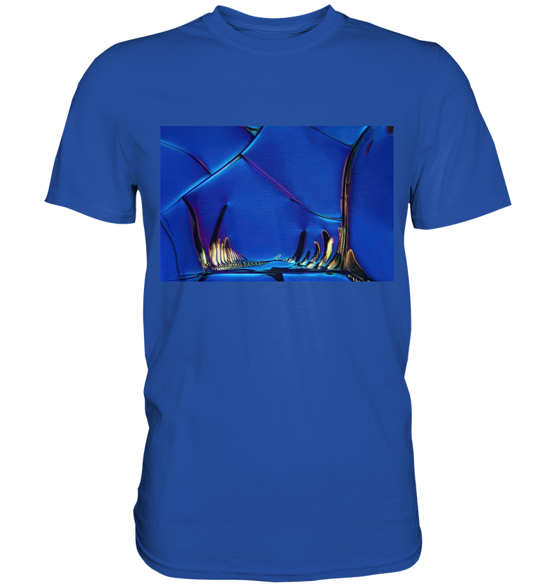 Mikrokristall Design Shirt mit Optical Brightener Design – echte Mikrofotografie