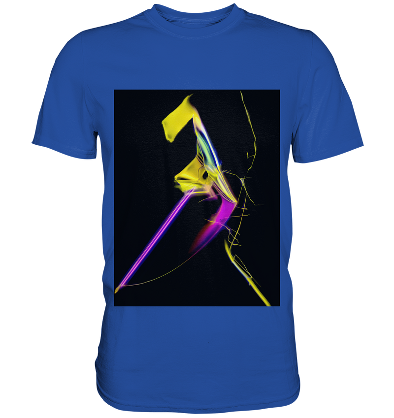 Mikrokristall Design Shirt mit Zimtsäure Design – echte Mikrofotografie