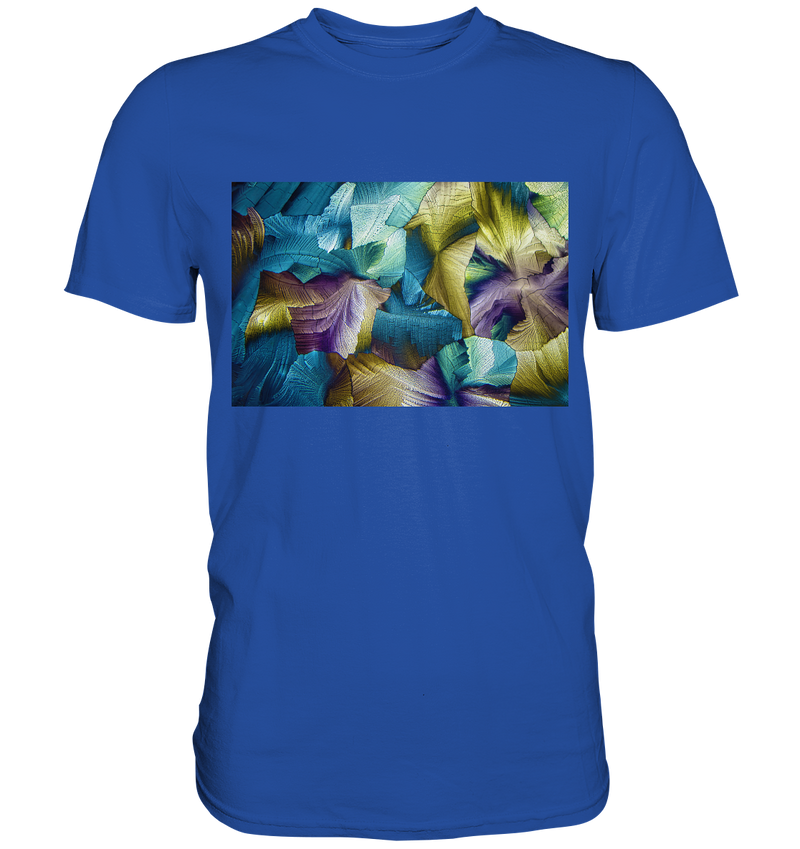 Mikrokristall Design Shirt – Apfelsäure in echter Mikrofotografie