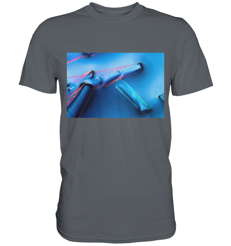 Mikrokristall Design Shirt mit Alaun mit Öl Design – echte Mikrofotografie