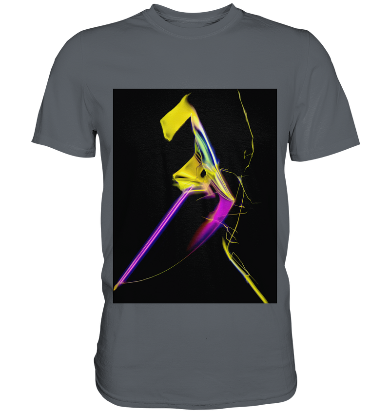 Mikrokristall Design Shirt mit Zimtsäure Design – echte Mikrofotografie