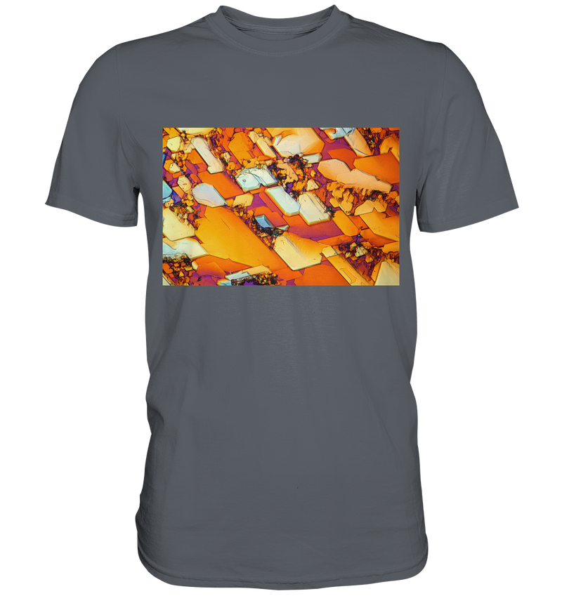 Mikrokristall Design Shirt mit Beta Alanin und L-Glutamin Design – echte Mikrofotografie