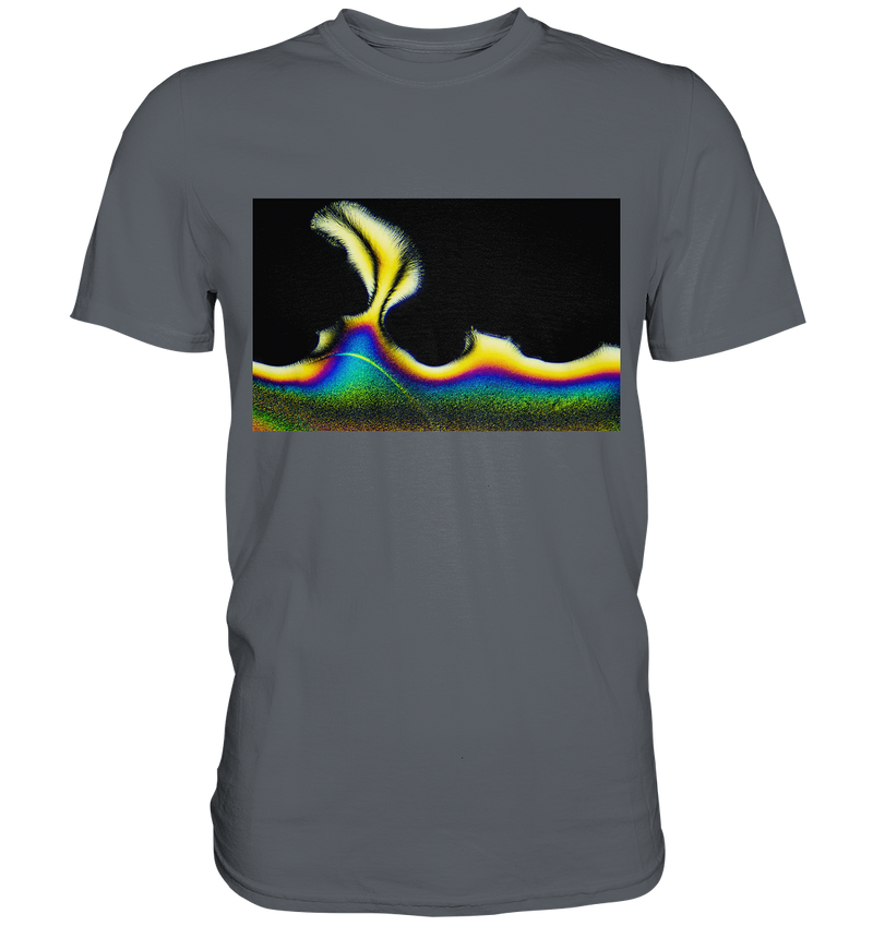 Mikrokristall Design Shirt mit Vitamin C Design – echte Mikrofotografie