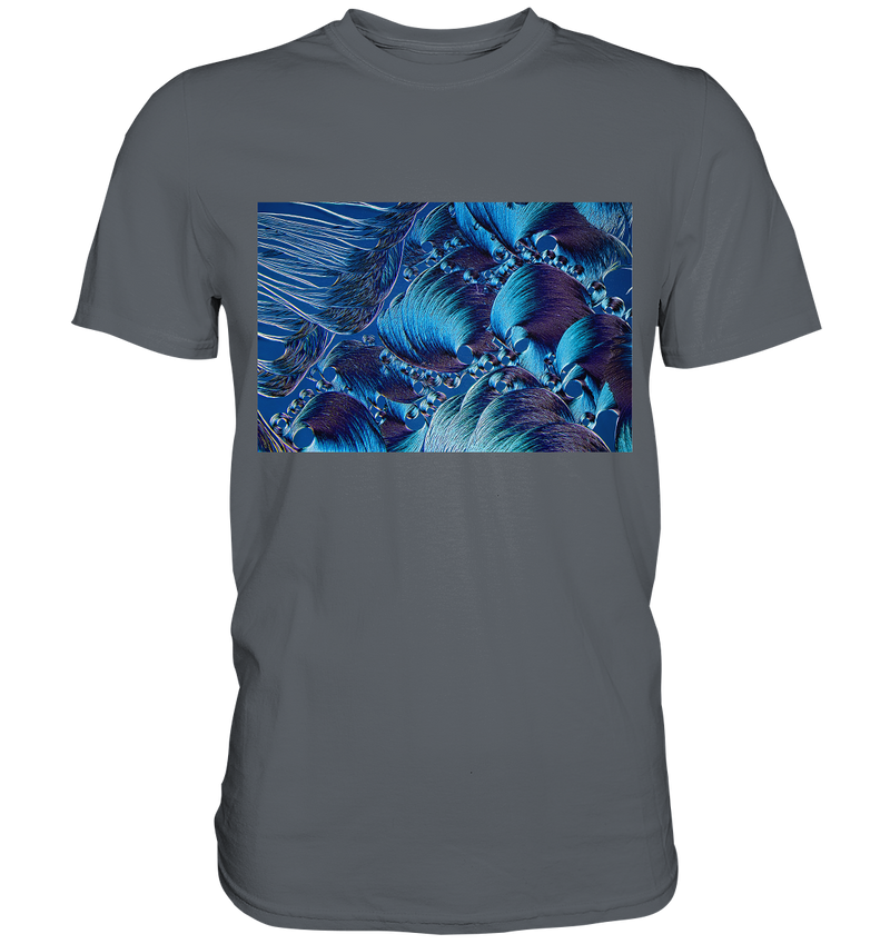 Mikrokristall Design Shirt mit Optical Brightener Design – echte Mikrofotografie