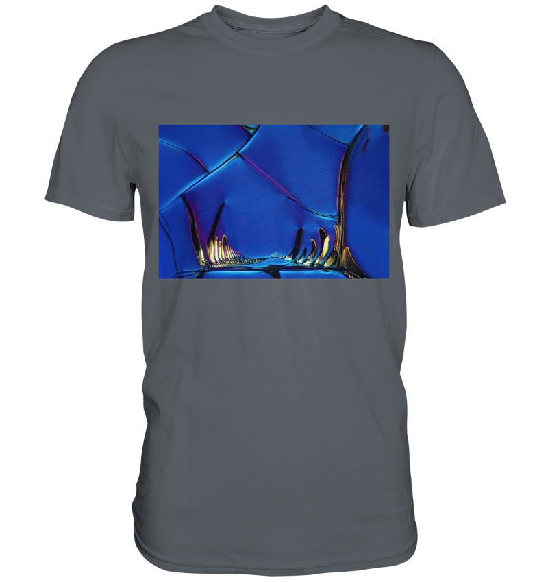 Mikrokristall Design Shirt mit Optical Brightener Design – echte Mikrofotografie