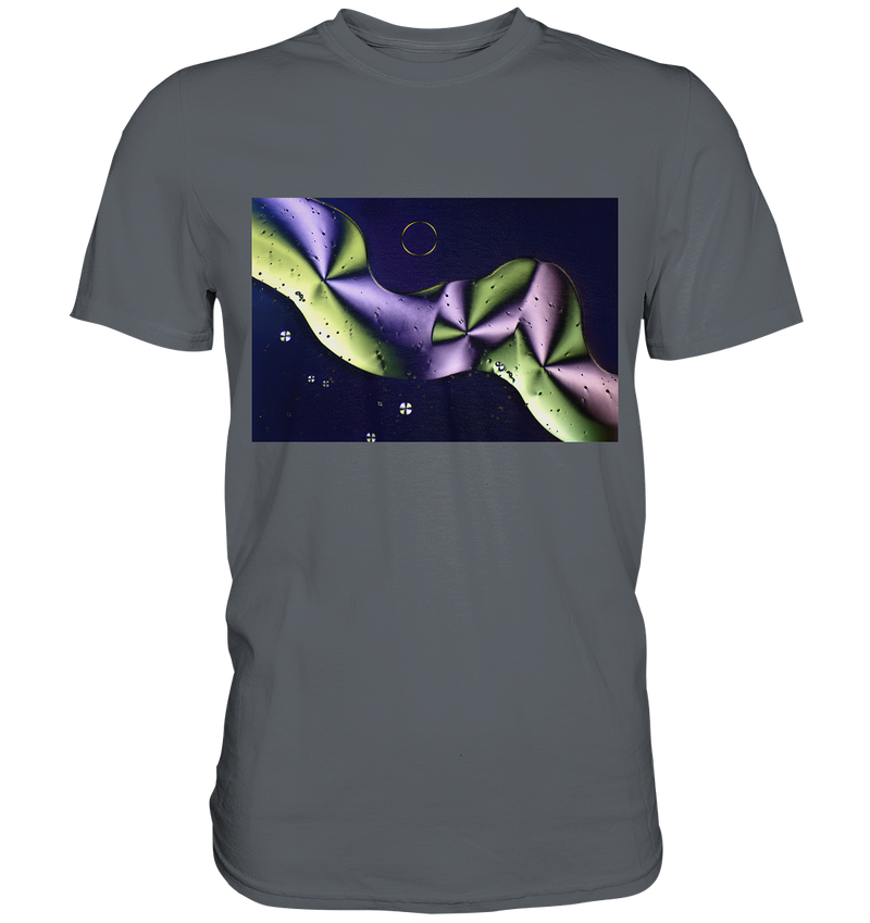 Mikrokristall Design Shirt mit Sorbit Design – echte Mikrofotografie
