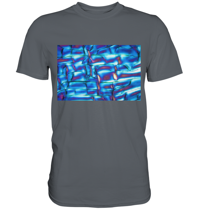 Mikrokristall Design Shirt mit Optical Brightener Design – echte Mikrofotografie