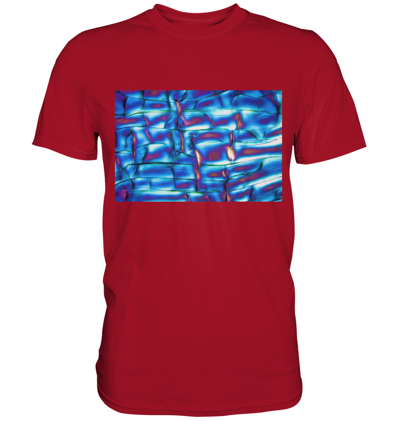 Mikrokristall Design Shirt mit Optical Brightener Design – echte Mikrofotografie