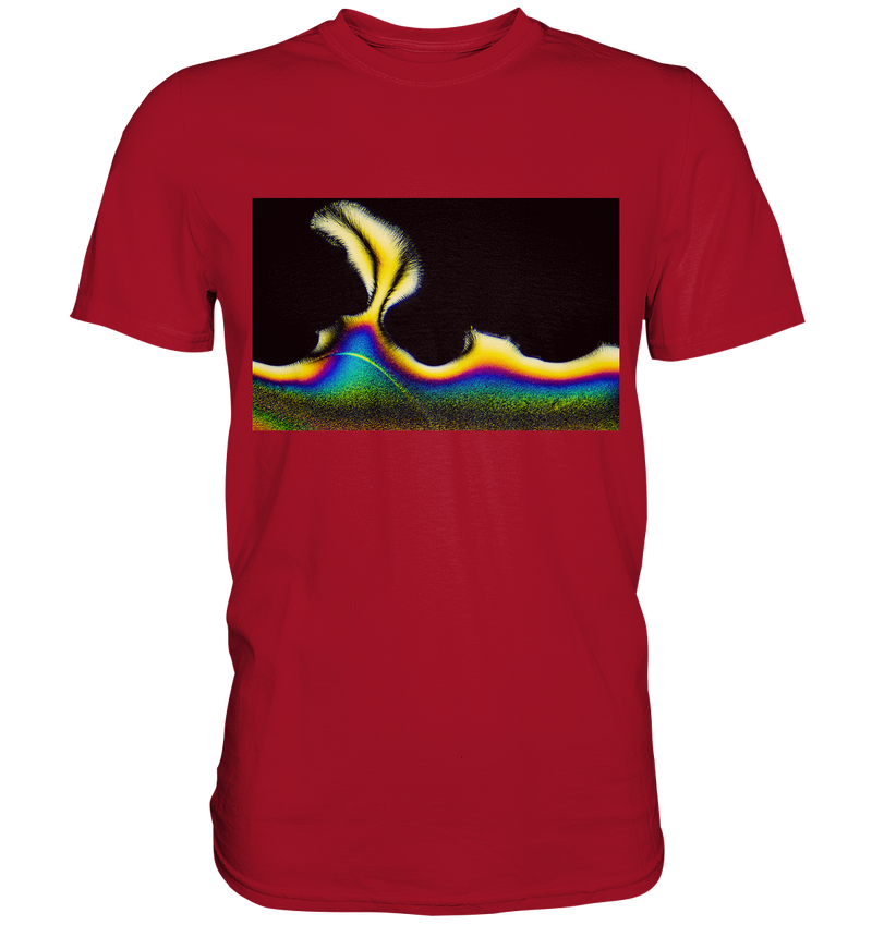 Mikrokristall Design Shirt mit Vitamin C Design – echte Mikrofotografie