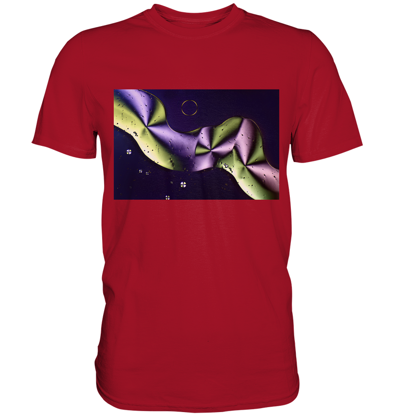 Mikrokristall Design Shirt mit Sorbit Design – echte Mikrofotografie