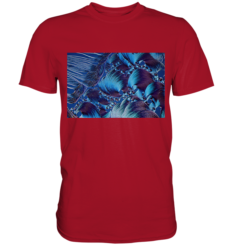 Mikrokristall Design Shirt mit Optical Brightener Design – echte Mikrofotografie