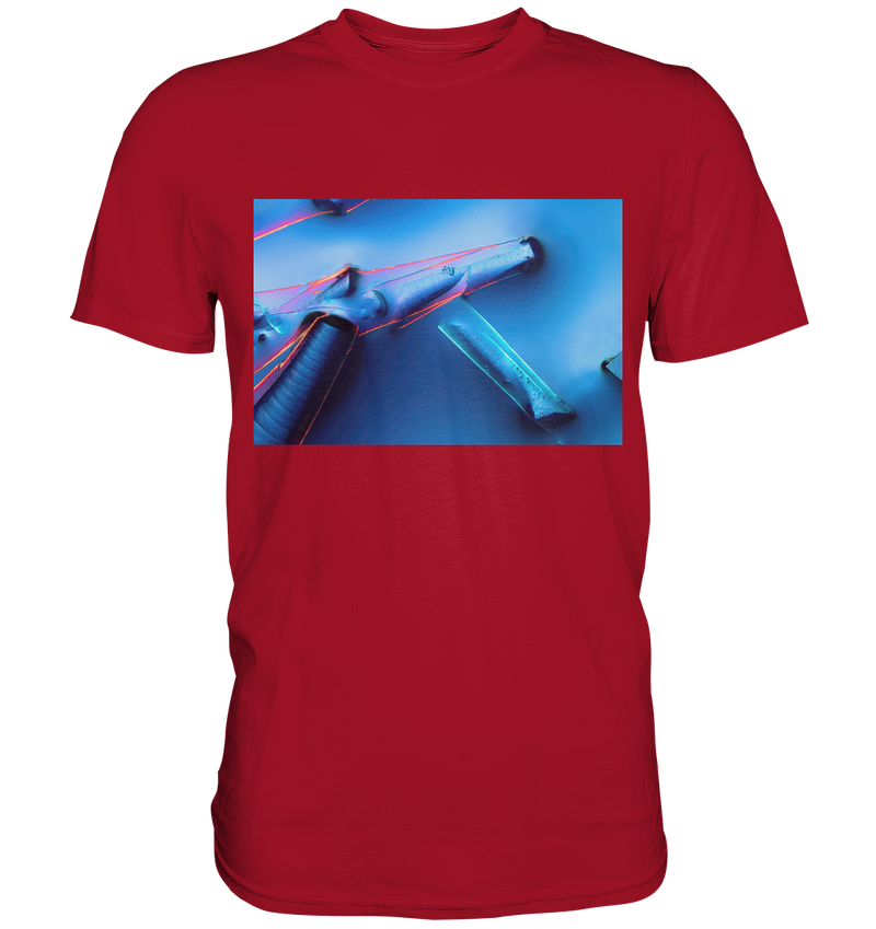 Mikrokristall Design Shirt mit Alaun mit Öl Design – echte Mikrofotografie