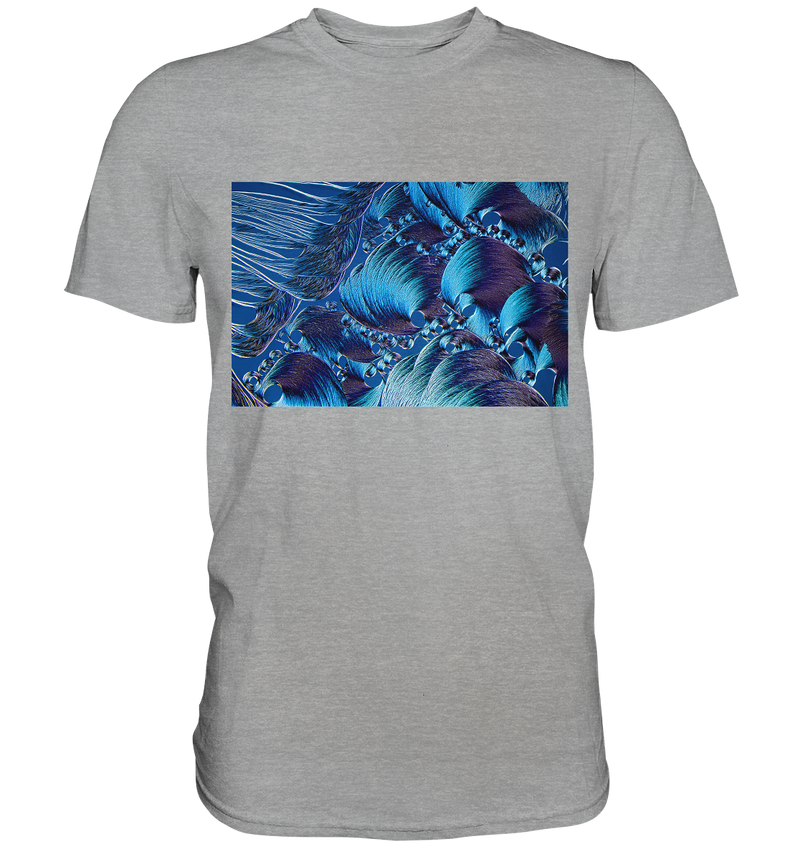 Mikrokristall Design Shirt mit Optical Brightener Design – echte Mikrofotografie