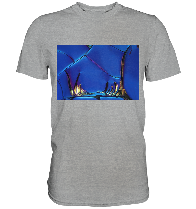 Mikrokristall Design Shirt mit Optical Brightener Design – echte Mikrofotografie