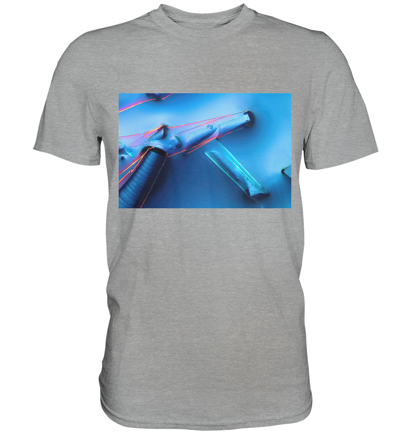 Mikrokristall Design Shirt mit Alaun mit Öl Design – echte Mikrofotografie