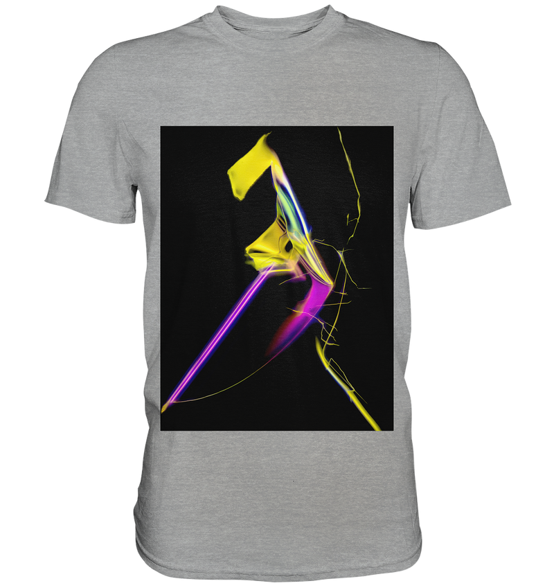 Mikrokristall Design Shirt mit Zimtsäure Design – echte Mikrofotografie
