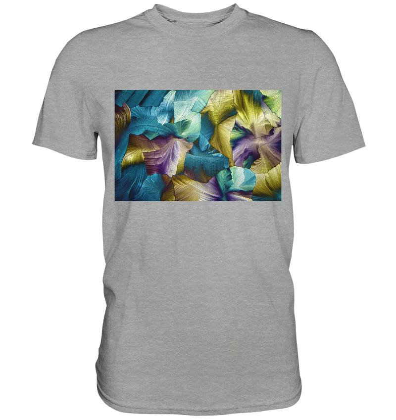 Mikrokristall Design Shirt – Apfelsäure in echter Mikrofotografie