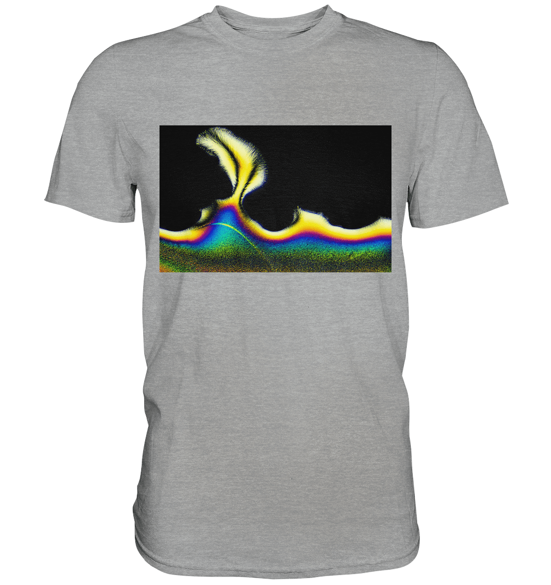 Mikrokristall Design Shirt mit Vitamin C Design – echte Mikrofotografie