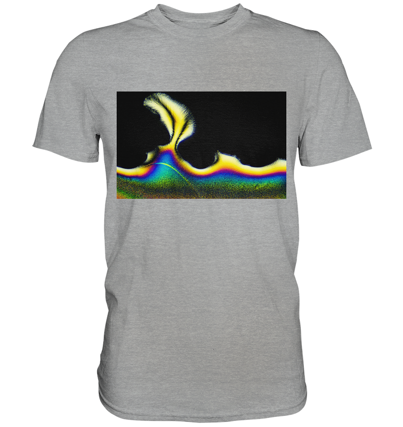 Mikrokristall Design Shirt mit Vitamin C Design – echte Mikrofotografie