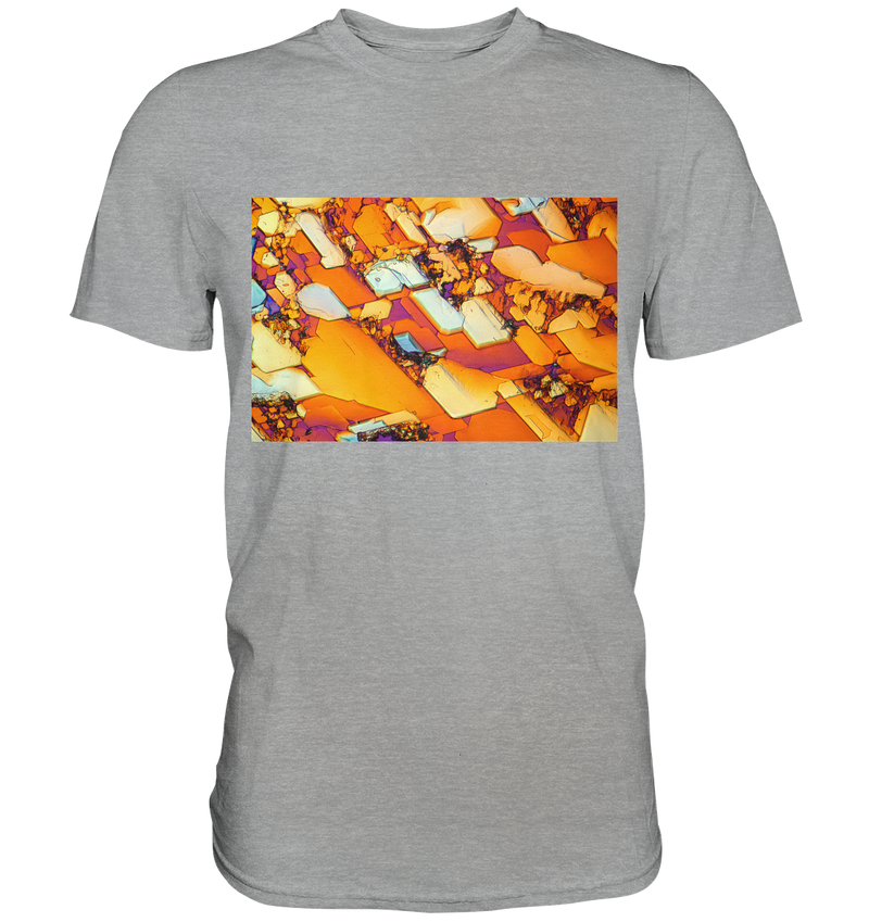 Mikrokristall Design Shirt mit Beta Alanin und L-Glutamin Design – echte Mikrofotografie