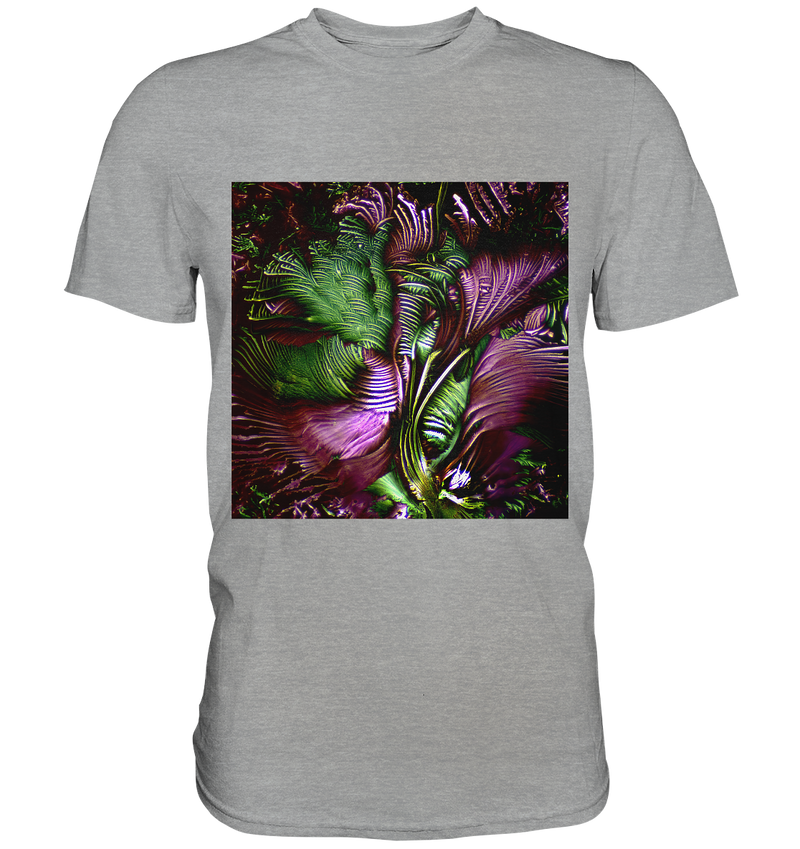Mikrokristall Design Shirt mit Glycin Design – echte Mikrofotografie