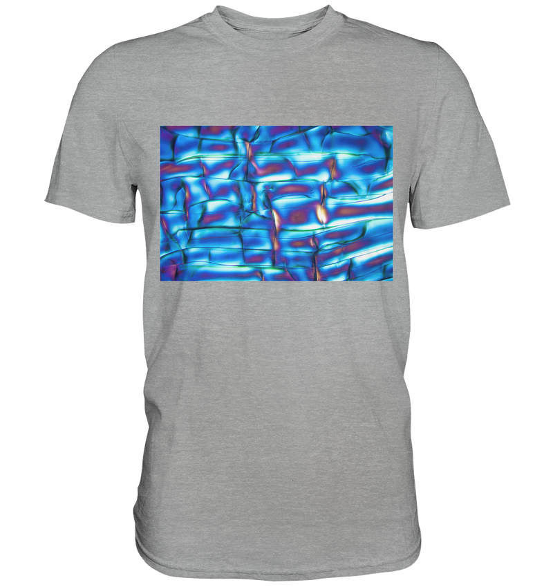 Mikrokristall Design Shirt mit Optical Brightener Design – echte Mikrofotografie