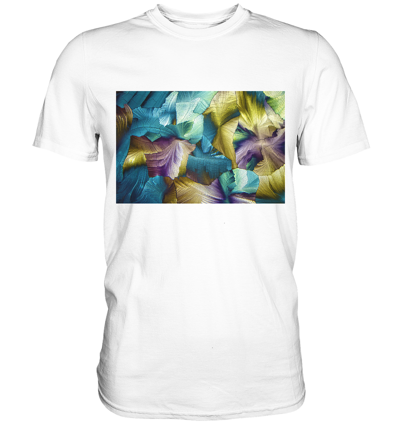 Mikrokristall Design Shirt mit Apfelsäure Design – echte Mikrofotografie