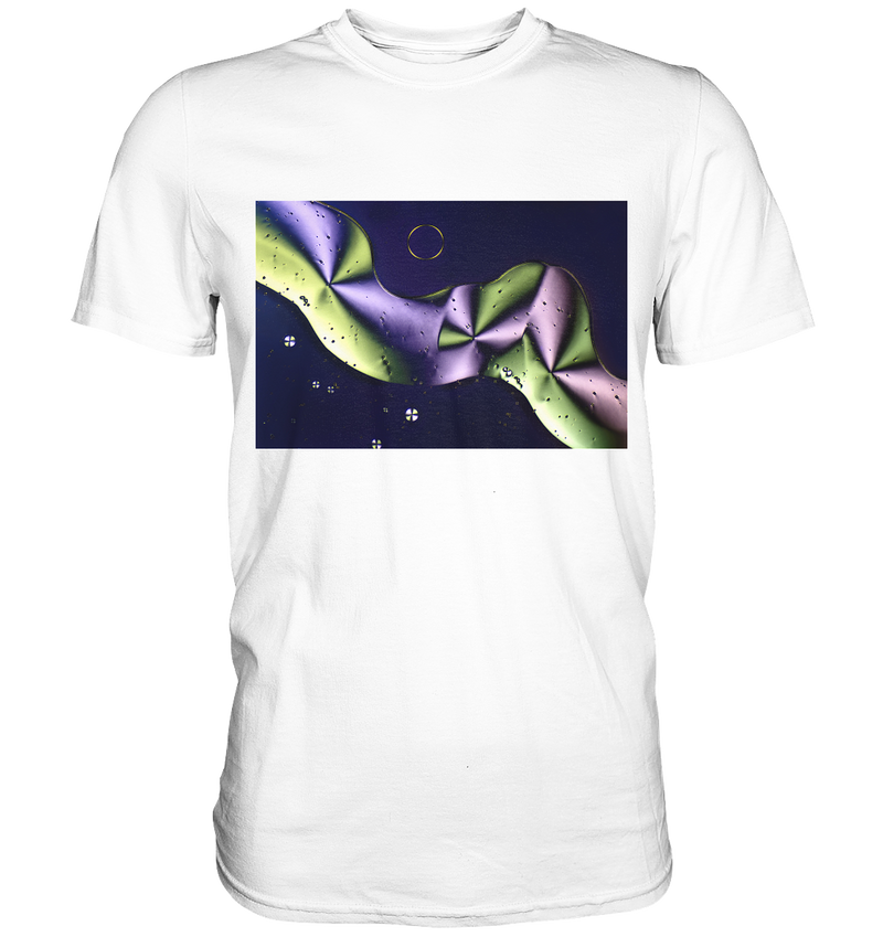 Mikrokristall Design Shirt mit Sorbit Design – echte Mikrofotografie