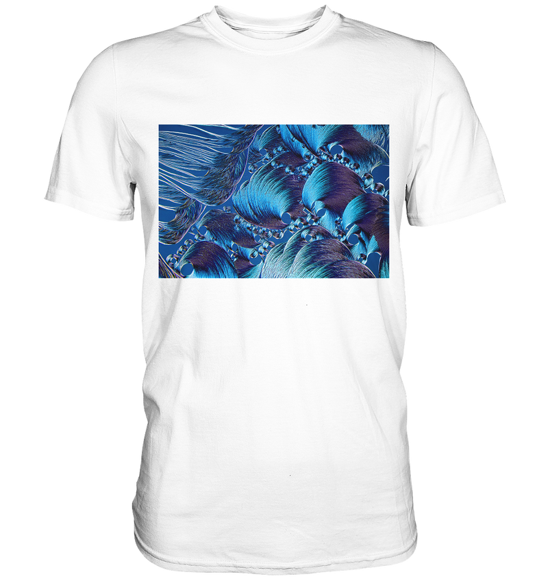 Mikrokristall Design Shirt mit Optical Brightener Design – echte Mikrofotografie