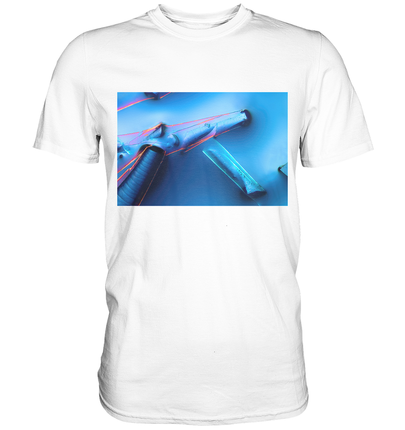 Mikrokristall Design Shirt mit Alaun mit Öl Design – echte Mikrofotografie