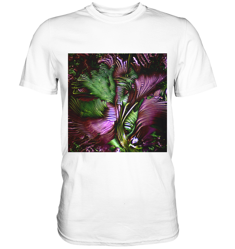 Mikrokristall Design Shirt mit Glycin Design – echte Mikrofotografie