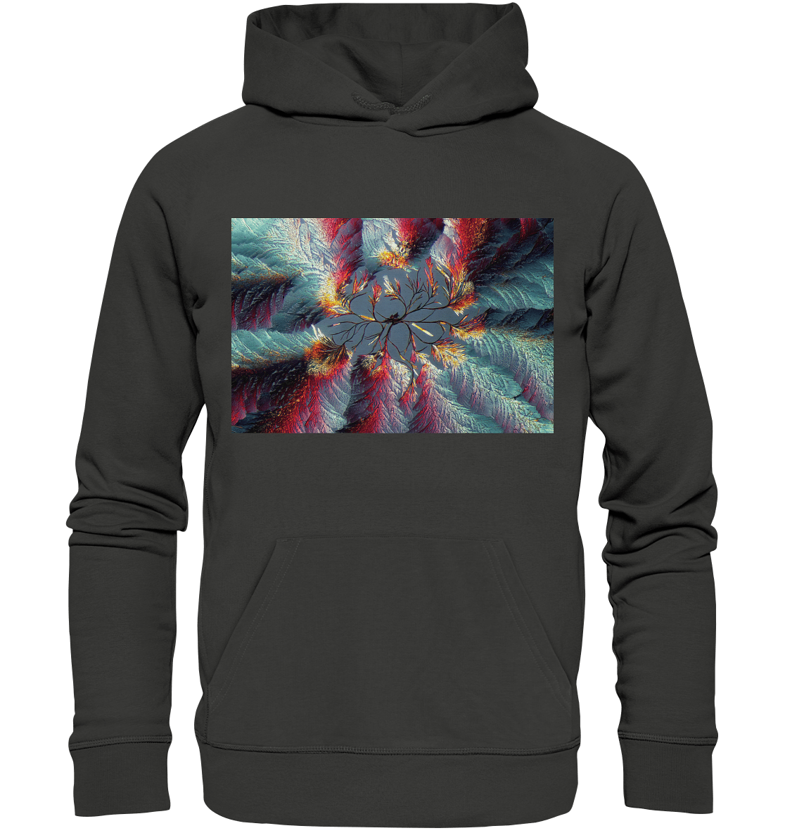 Mikrokristall-Design Premium Hoodie - Zimtsäure - wioostore.de - #unikat#