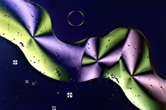 Sorbit-Mikrokristalle als echte Mikroskop-Fotografie