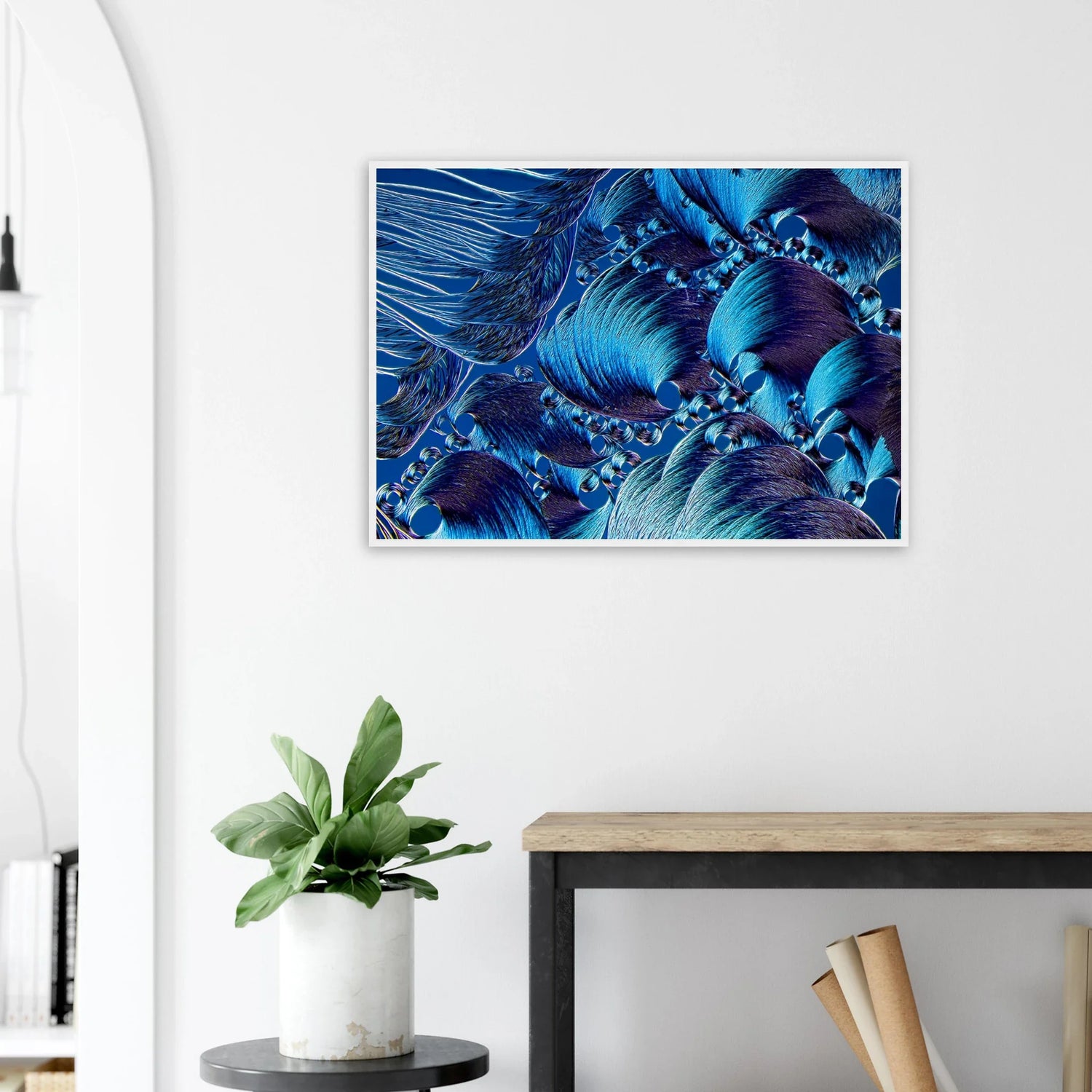 Mikrokristall Poster mit Holzrahmen