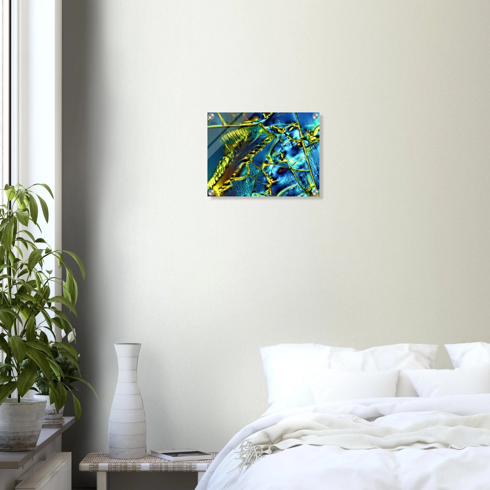 Optical Brightener als Mikrokristall-Wandbild auf Acrylglas – Motiv 1 – Produktansicht 12