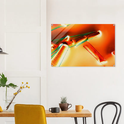 Alaun mit Öl als Mikrokristall-Wandbild auf Acrylglas – Negativbild – Produktansicht 7