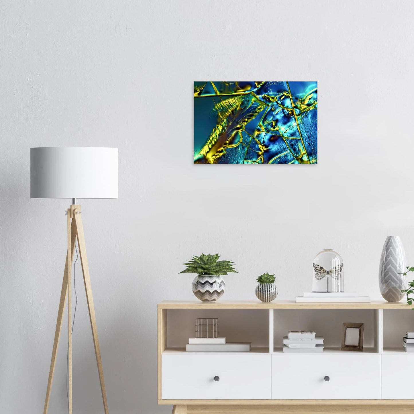 Optical Brightener als Mikrokristall-Wandbild auf Alu-Dibond – Motiv 1 – Produktansicht 2