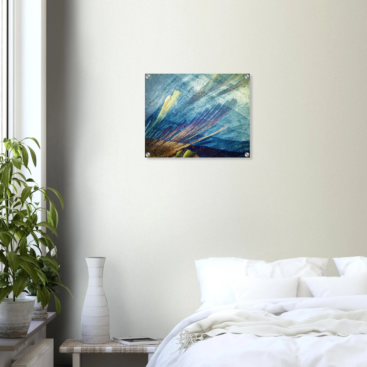 Harnstoff mit Resorcin als Mikrokristall-Wandbild auf Acrylglas – Produktansicht 15
