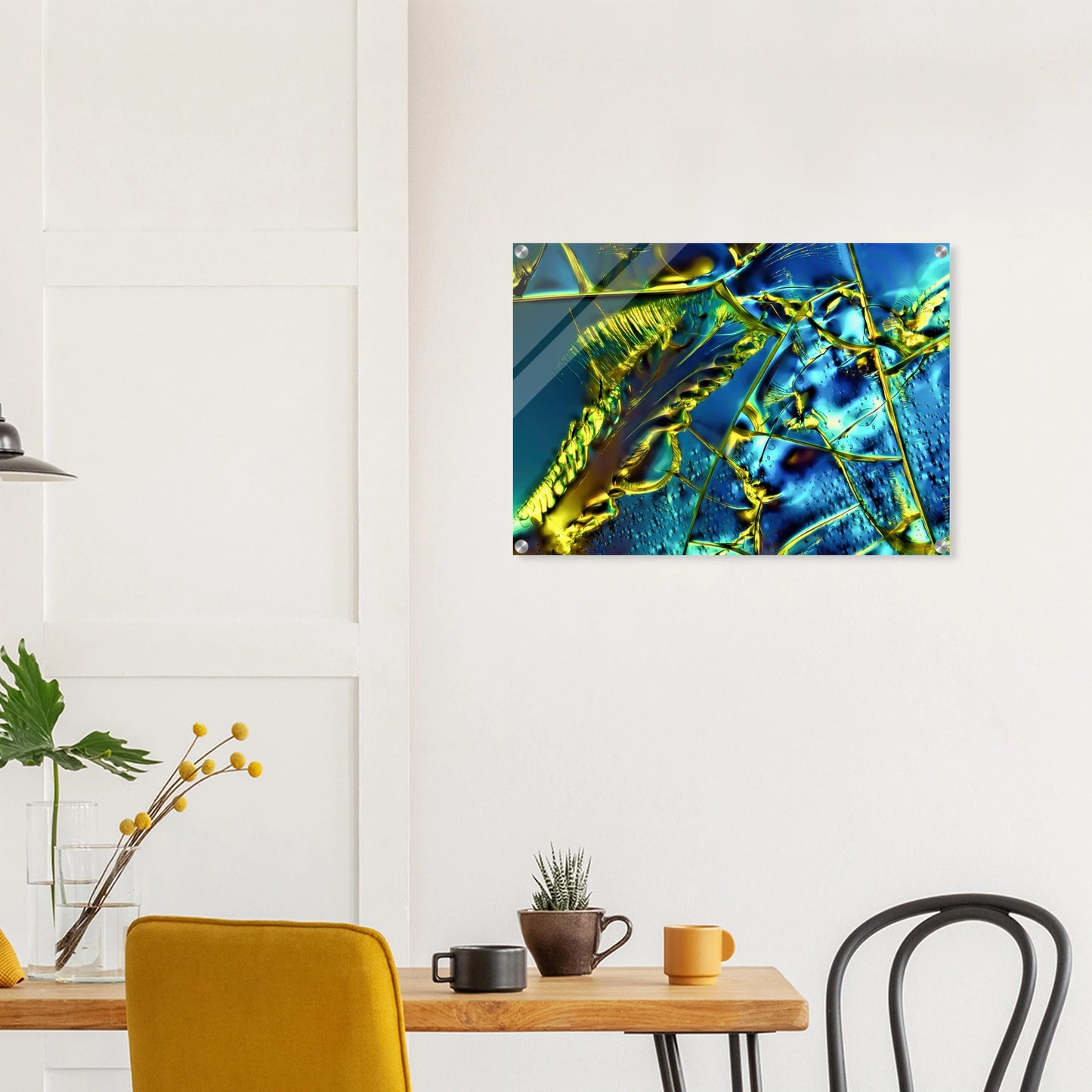Optical Brightener als Mikrokristall-Wandbild auf Acrylglas – Motiv 1 – Produktansicht 5