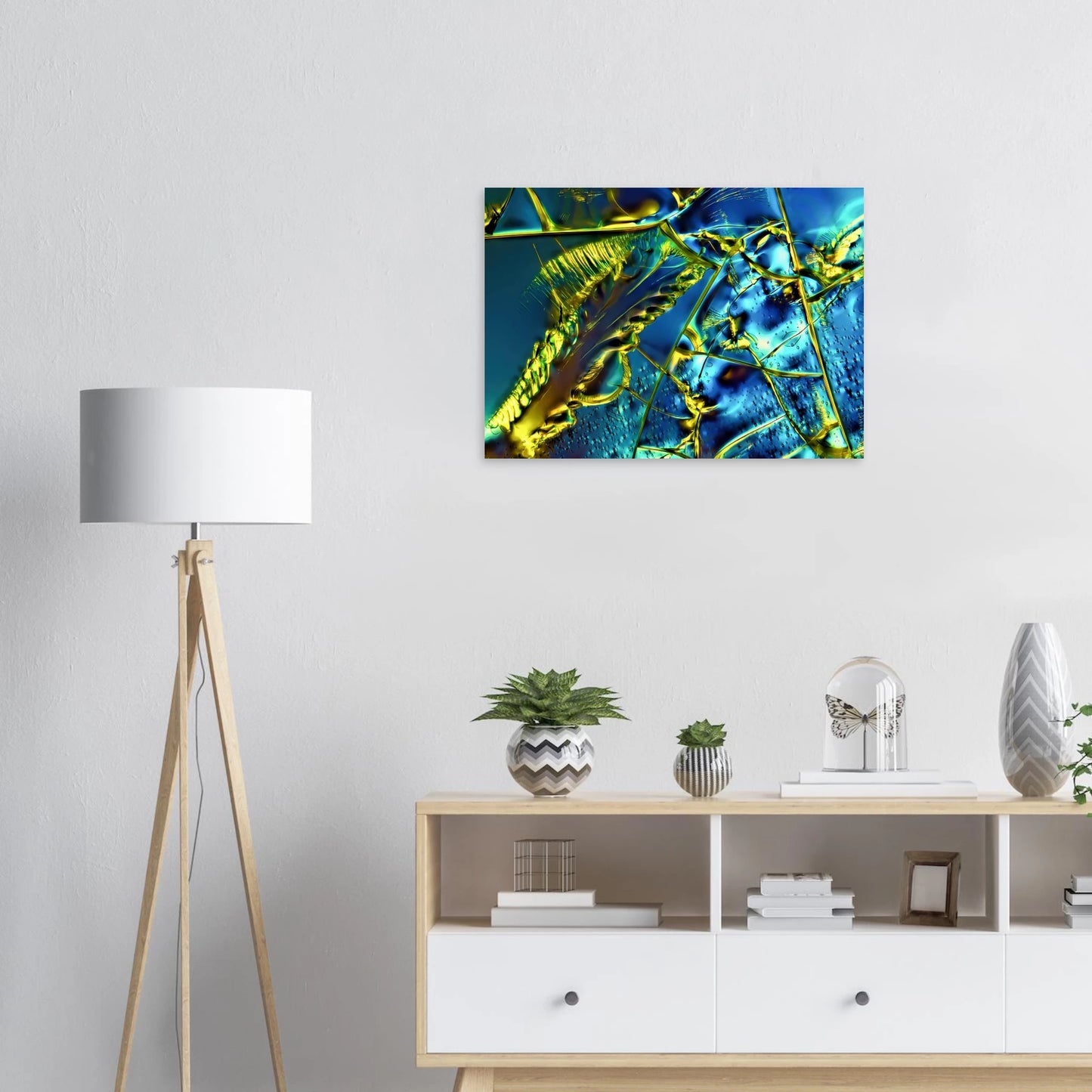 Optical Brightener als Mikrokristall-Wandbild auf Alu-Dibond – Motiv 1 – Produktansicht 3