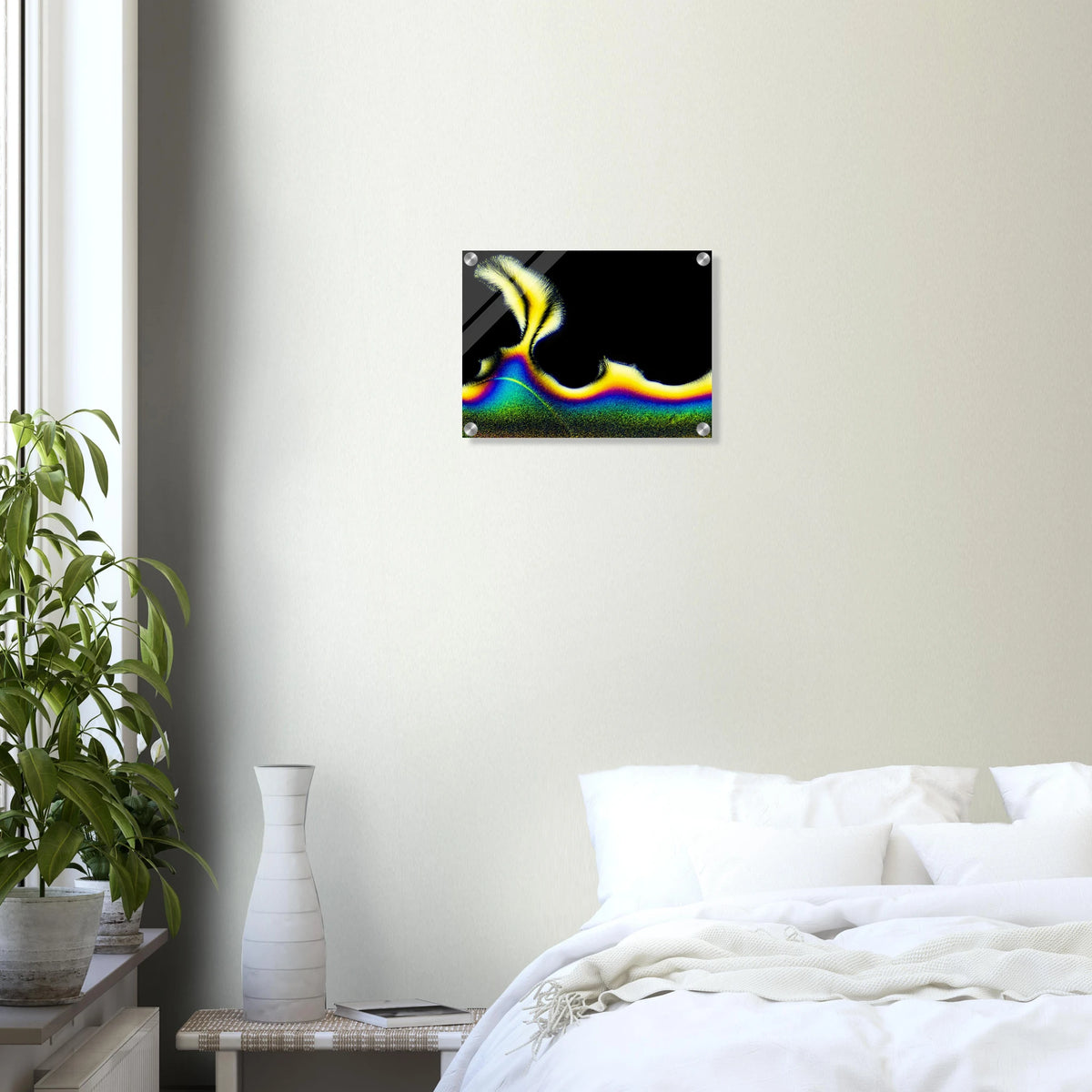 Vitamin C als Mikrokristall-Wandbild auf Acrylglas – Produktansicht 4