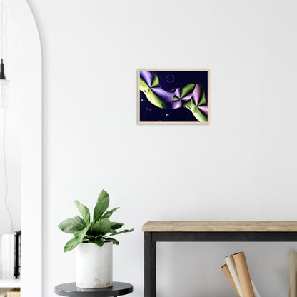 Sorbit als Mikrokristall-Poster mit Holzrahmen – Produktansicht 2