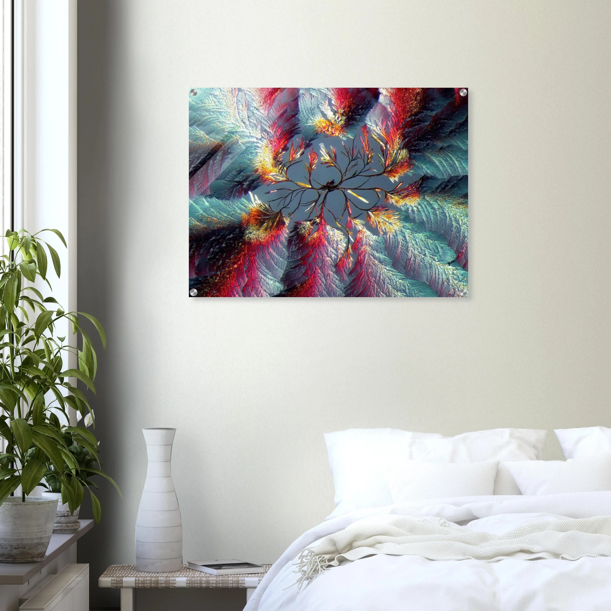Zimtsäure als Mikrokristall-Wandbild auf Acrylglas – Motiv 1 – Produktansicht 6