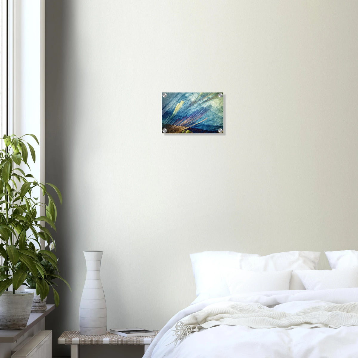 Harnstoff mit Resorcin als Mikrokristall-Wandbild auf Acrylglas – Produktansicht 9