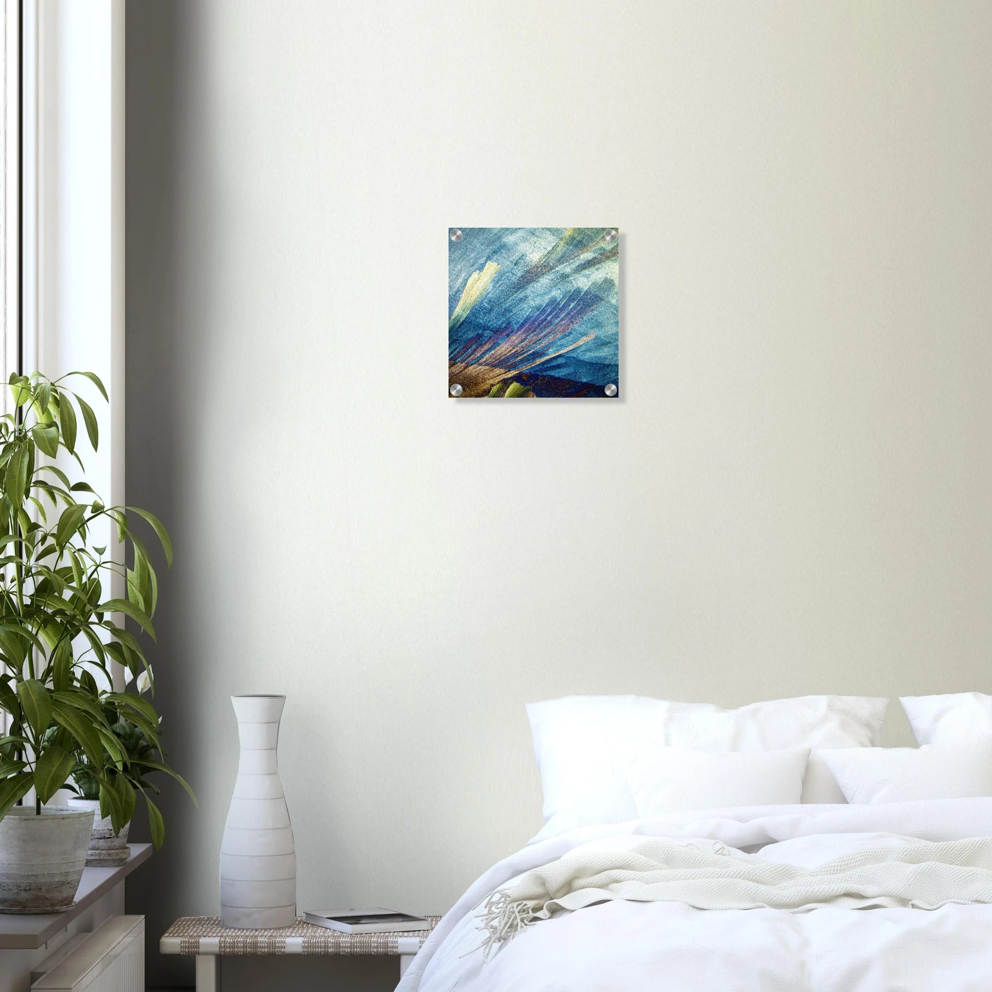 Harnstoff mit Resorcin als Mikrokristall-Wandbild auf Acrylglas – Produktansicht 13