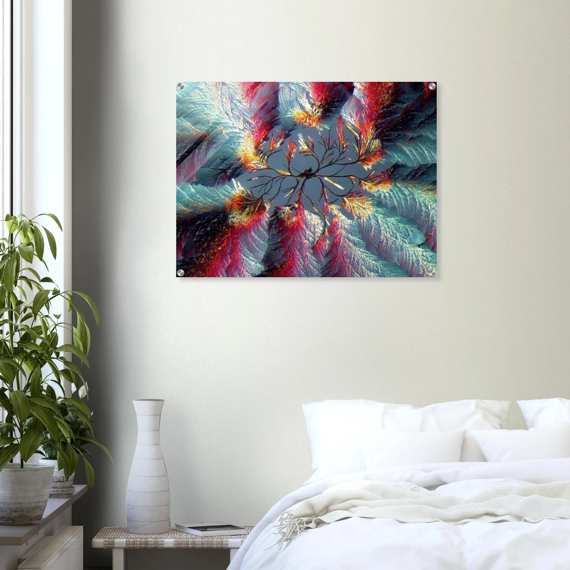 Zimtsäure als Mikrokristall-Wandbild auf Acrylglas – Motiv 1 – Produktansicht 13