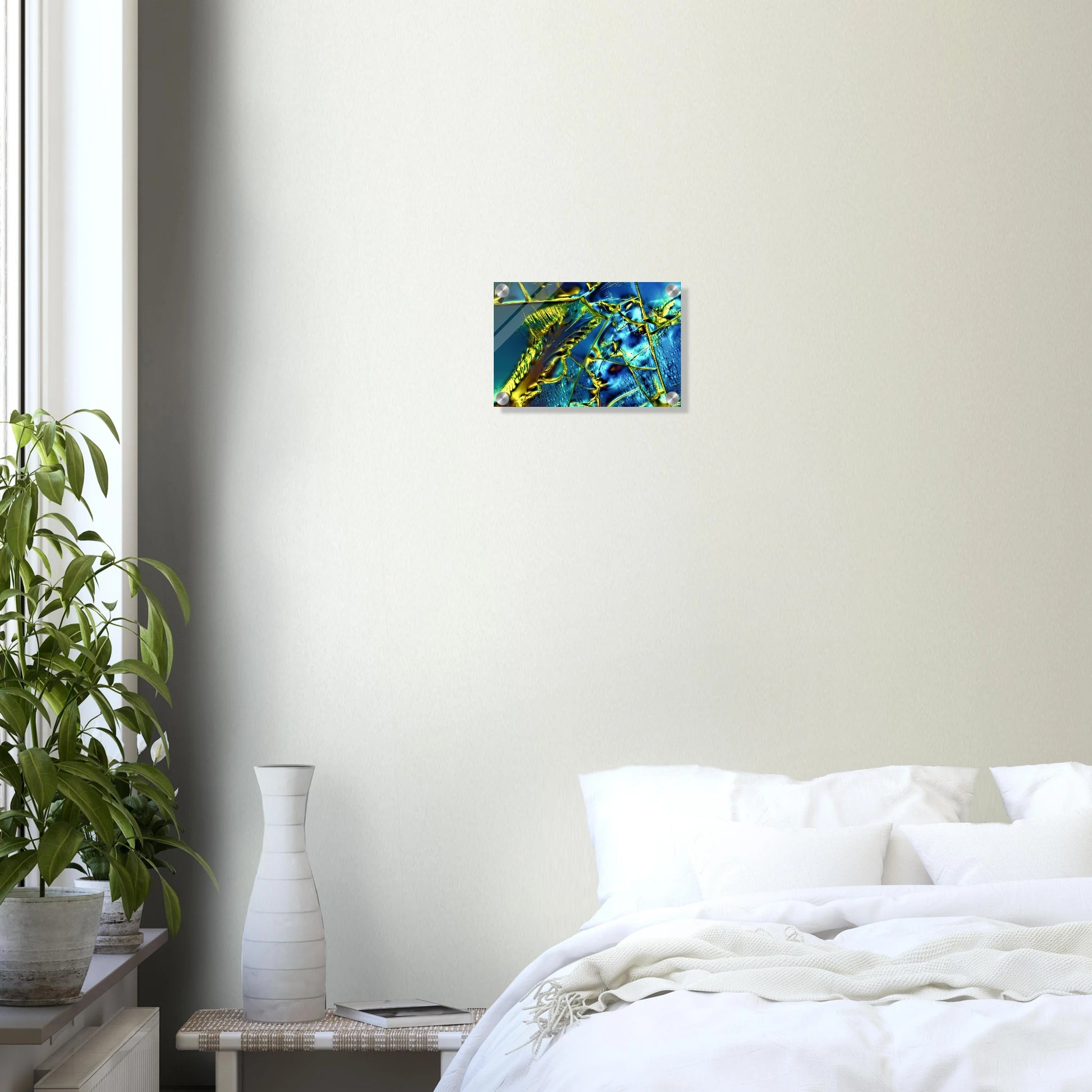 Optical Brightener als Mikrokristall-Wandbild auf Acrylglas – Motiv 1 – Produktansicht 7